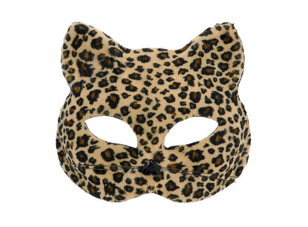 Halvmaske - Felline - Leopard 1 Halvmaske til voksen 