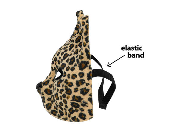 Halvmaske - Felline - Leopard 1 Halvmaske til voksen 