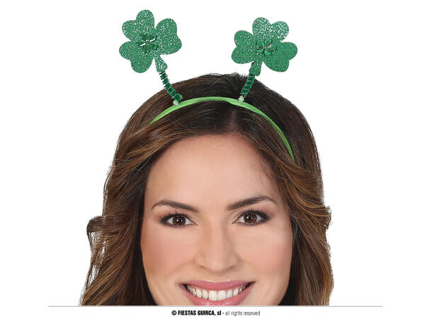 Hårbøyle med kløver - St. Patricks Day 1 Hårbøyle i plast 