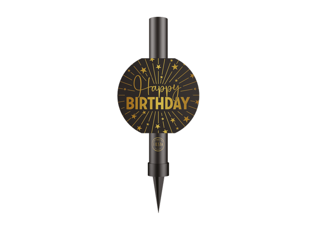 Isfontene - Happy Birthday - Sort 1 Isfontene - 12cm - Brenner ca 40 sek 