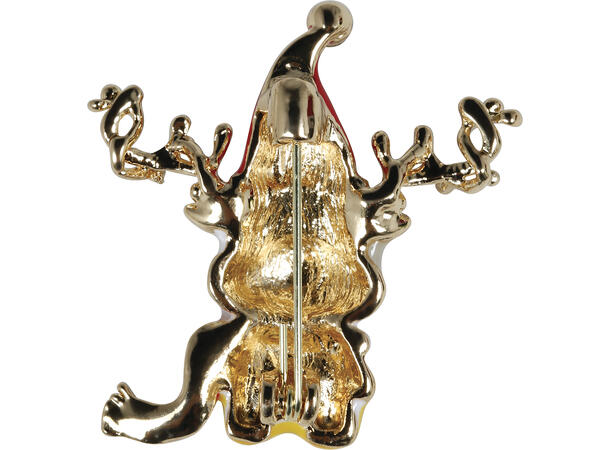 Julebrosje - Reinsdyr 1 Brosje i metall - 3,5cm 