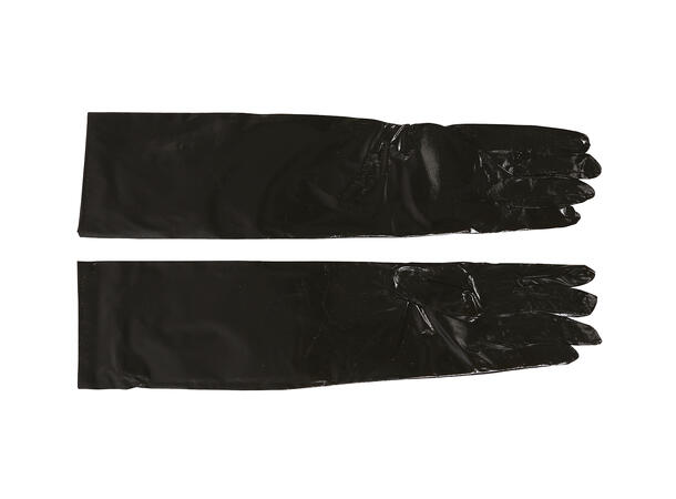 Lange lakkhansker - Sorte 1 Par hansker - 40cm 