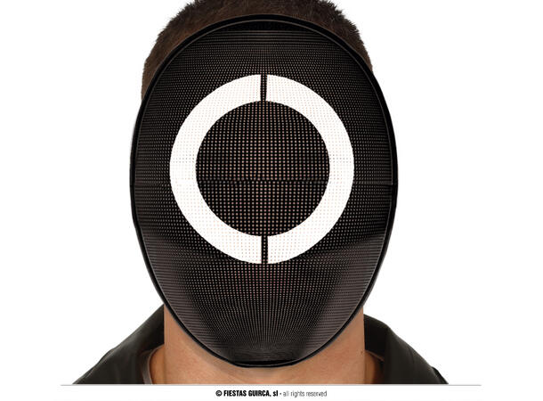 Maske med rundt symbol - Sqiud Game 1 Maske til voksen i PVC 