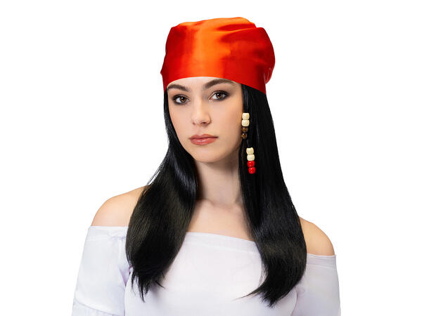 Parykk - Pirat Victoria m/bandana 1 Dameparykk - Onesize 