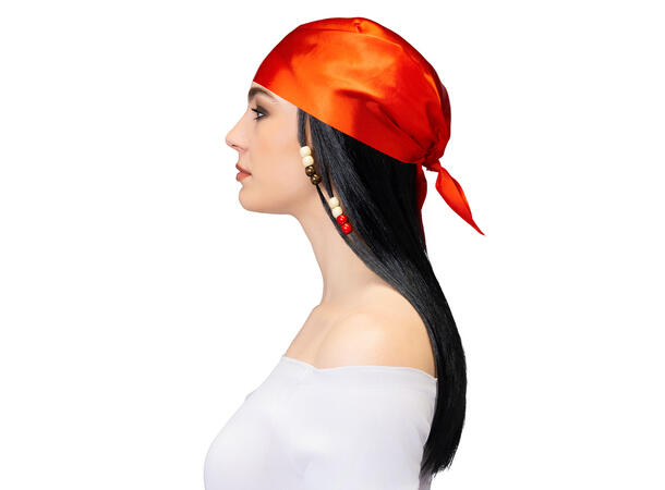 Parykk - Pirat Victoria m/bandana 1 Dameparykk - Onesize 