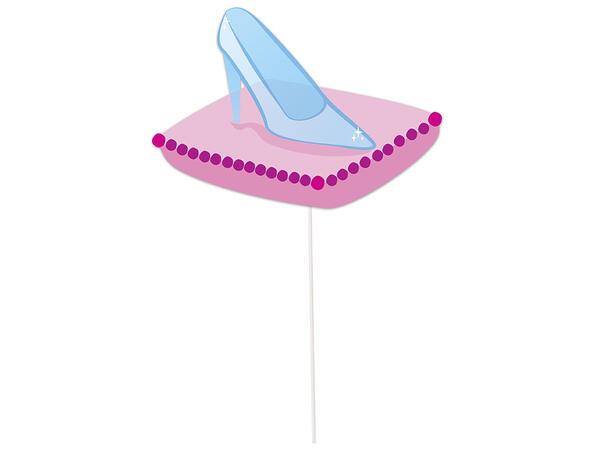 Photoprops - Prinsesse 10 Photoprops i papir på pinne 