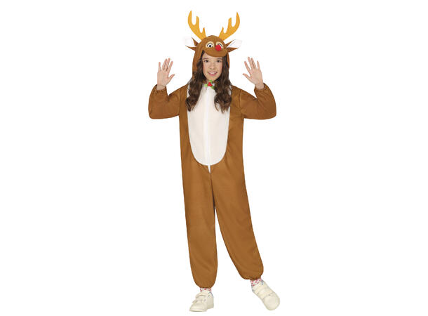 Reinsdyrpysj - Onepiece 1 Pysjamas ti barn - Str 10-12år 