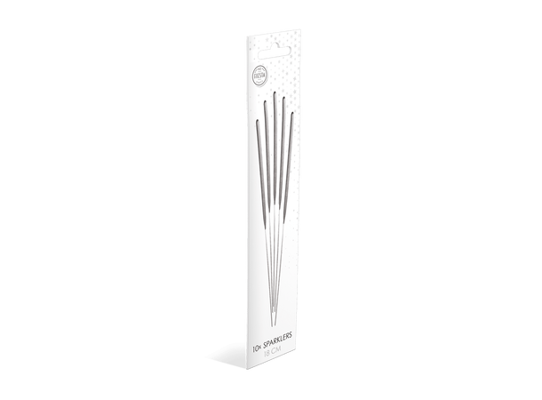 Stjerneskudd - Sølv 10 stjerneskudd - 18cm 