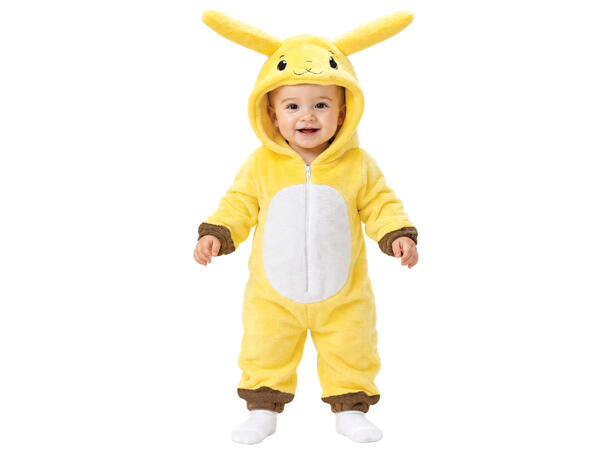 Baby - Pikachu - Onepiece 1 Babykostyme - Str 12-18 Mnd (80cm) 