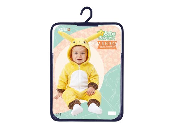Baby - Pikachu - Onepiece 1 Babykostyme - Str 12-18 Mnd (80cm) 