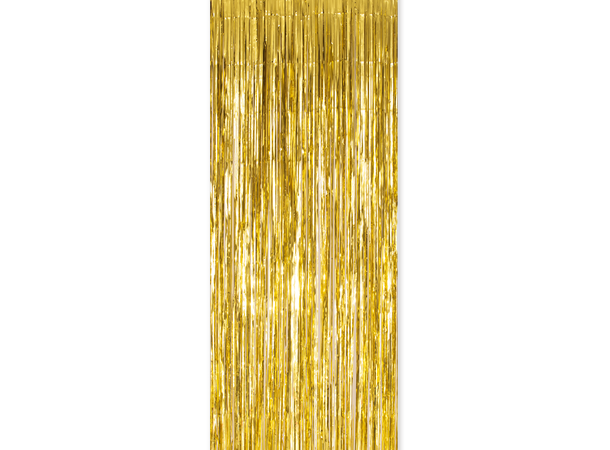 Frynsegardin - Gull 1 Dørgardin - 100x240cm 