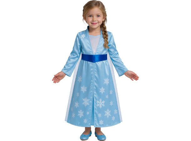 Isprinesse - Barn 1 Barnekostyme - Str 10-12 År (151cm) 