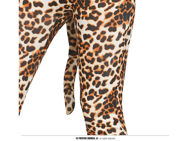 Leopardkostyme - Onepiece 1 Damekostyme - Str 44-46 (XL) 