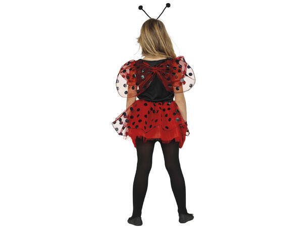 Marihøne m/vinger 1 Barnekostyme - Str 5-6 År (123cm) 