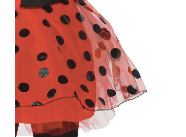 Marihøne m/vinger 1 Barnekostyme - Str 5-6 År (123cm) 