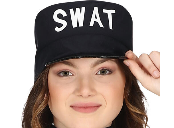 Politikostyme - SWAT Spandex 1 Damekostyme - Str 14-16 År (171cm) 
