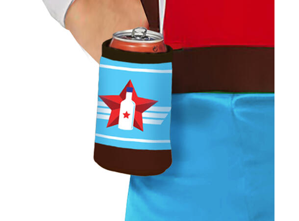 Superhelt - Captain Vodka 1 Herrekostyme - Str 48-50 (M) 
