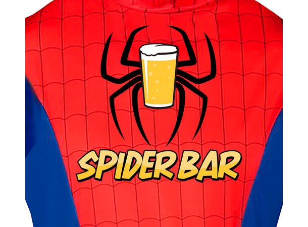 Superhelt - Spider Bar 1 Herrekostyme - Str 52-54 (L) 