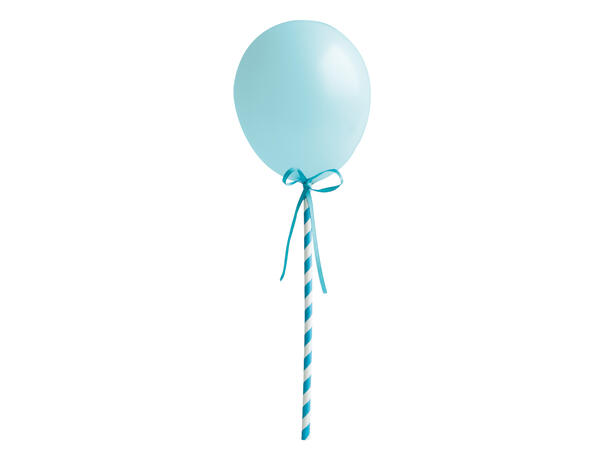 Ballong kakebanner - Assorterte farger 1 Kakebanner med gummiballonger - mini
