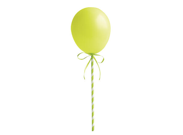 Ballong kakebanner - Assorterte farger 1 Kakebanner med gummiballonger - mini