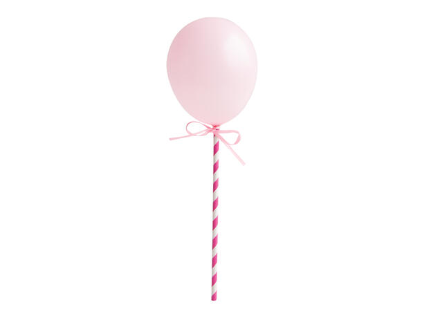 Ballong kakebanner - Assorterte farger 1 Kakebanner med gummiballonger - mini
