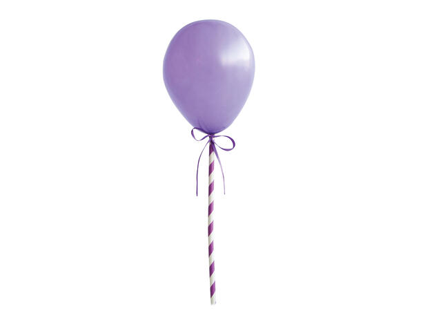 Ballong kakebanner - Assorterte farger 1 Kakebanner med gummiballonger - mini