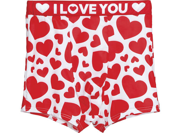 Bokser - "I love you" 1 Bokser til herre - Str 52-54 (L) 