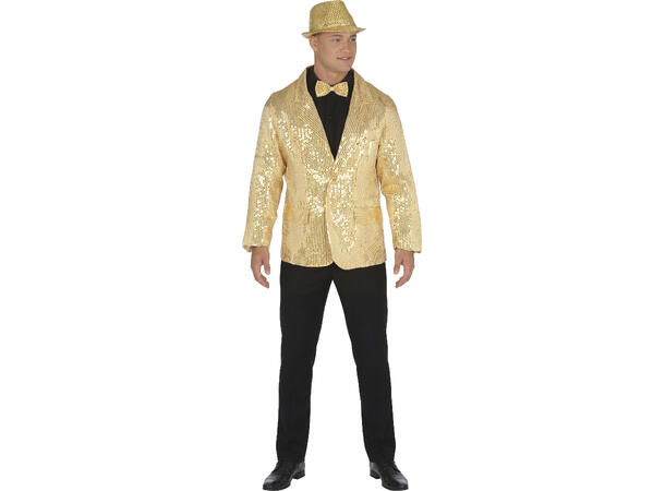 Dressjakke - Gull m/paljetter 1 Jakke til herre - Str 48-50 (M) 