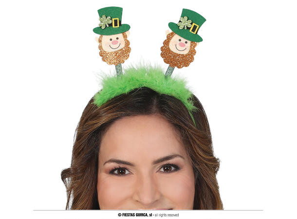 Hårbøyle - St. Patricks Day hoder 1 Hårbøyle i plast 