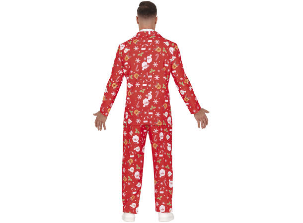 Juledress - Nisse - Rød 1 Herredress - Str 46-48 (S) 