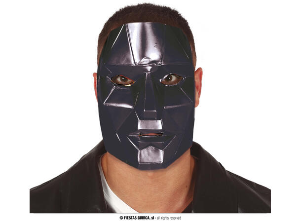 Maske - Sort GAMER - Sqiud Game 1 Maske til voksen i PVC 