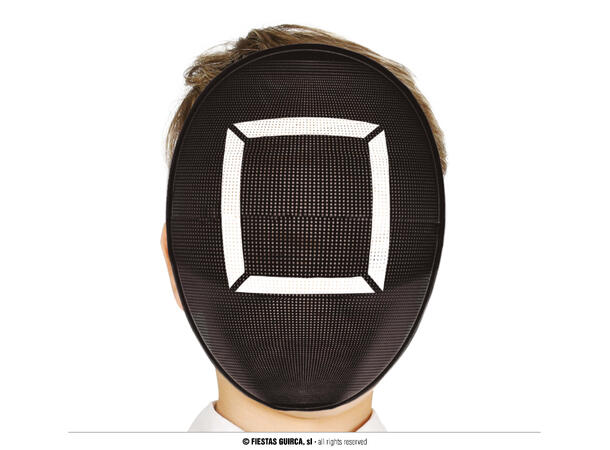 Maske med firkantsymbol - Sqiud Game 1 Maske til barn i PVC 