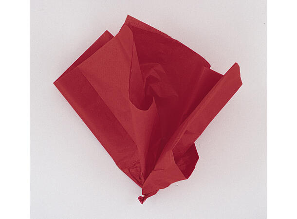 Silkepapir - Rød 10 stk silkepapir - 50x66cm