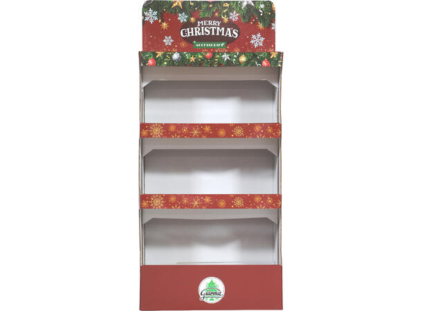 Sjokkselger i papp til julegensere 1 Display i papp - 60x37x150cm 