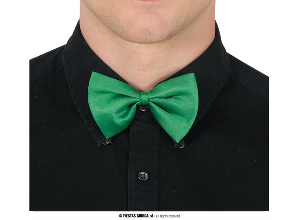Sløyfe - St. Patricks day - Grønn 1 Tversoversløyfe - 11cm 