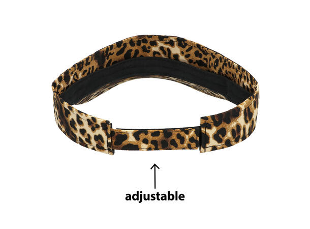 Solskjerm i leopardskinn 1 Solskjerm - Onesize 