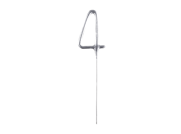 Stjerneskudd - Nummer "4" - Sølv 10 stjerneskudd - 16cm 