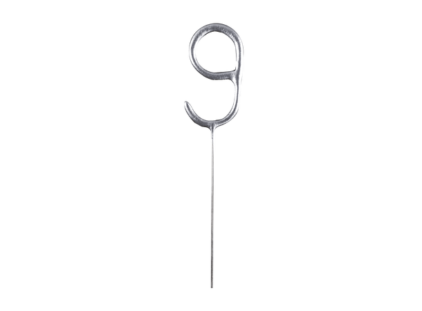 Stjerneskudd - Nummer "9" - Sølv 10 stjerneskudd - 16cm 