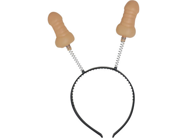 Tiara m/peniser 1 Hårbøyle i plast - 6,5cm 