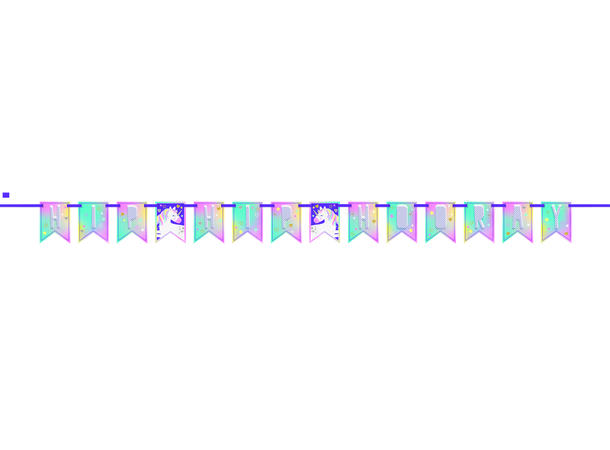 Unicorn 1 Blokkbanner i papir - 2,13m