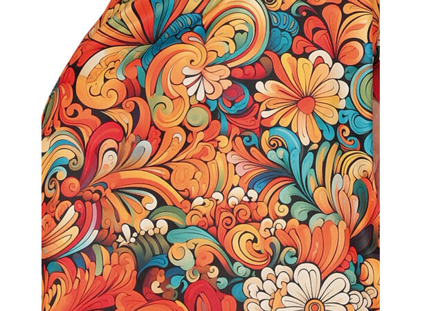 70-talls kjole - Flower Power 1 Damekostyme - Str 42-44 (L) 
