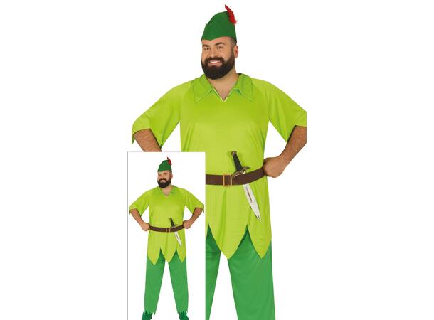 Archer - Robin Hood 1 Herrekostyme - Str 56-58 (XXL) 
