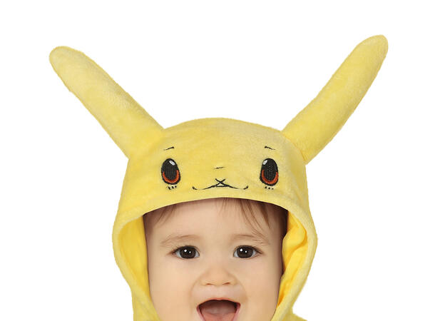 Baby - Pikachu - Onepiece 1 Babykostyme - Str 2-3 år (100cm) 