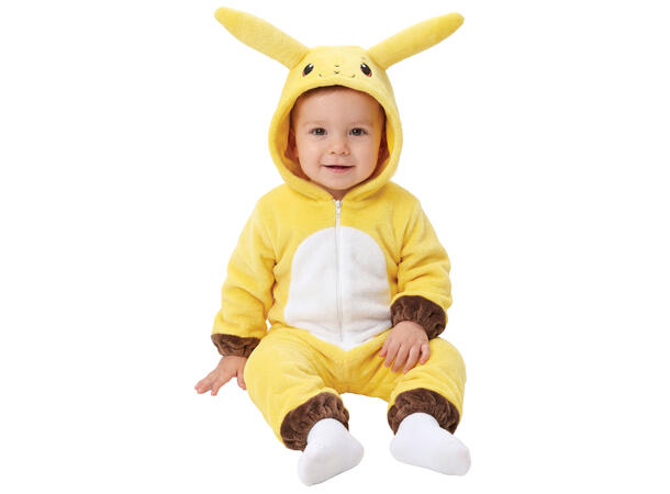 Baby - Pikachu - Onepiece 1 Babykostyme - Str 18-24 Mnd (88cm) 