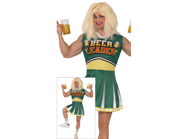 Beer - Cheerleader - Kjole 1 Herrekostyme - Str 48-50 (M) 