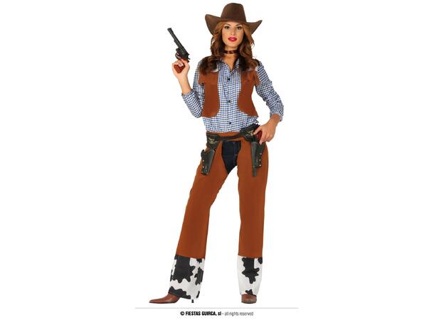 Cowgirl - Brun 1 Damekostyme - Str 42-44 (L) 