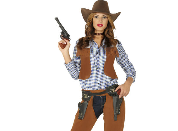 Cowgirl - Brun 1 Damekostyme - Str 42-44 (L) 