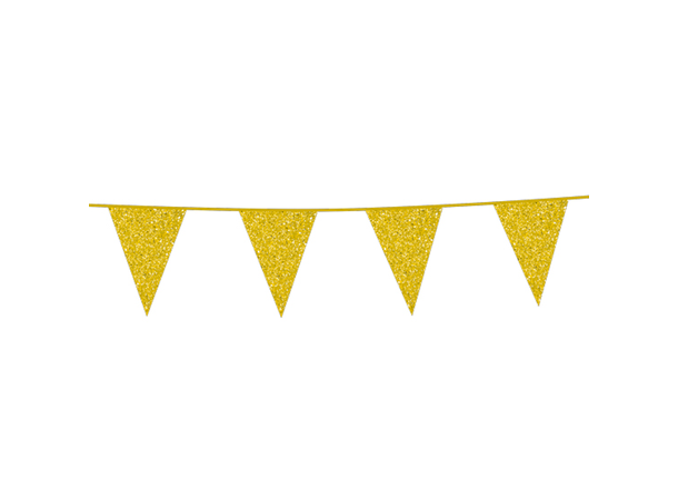 Flaggbanner - Glitter gull 1 Flaggbanner - 6m 