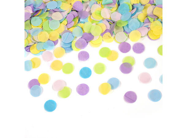 Konfettikanon - Pastel flerfarget 1 konfettikanon - 40cm 
