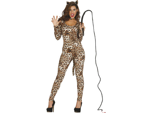 Leopardkostyme - Onepiece 1 Damekostyme - Str 42-44 (L) 